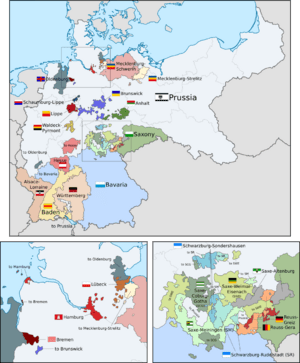 German Empire states map