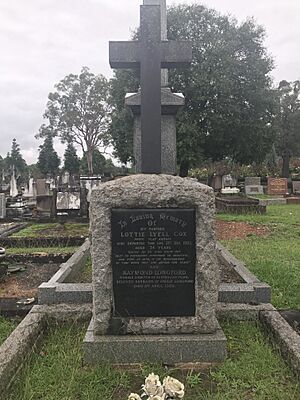 Grave of Lottie Lyell Cox Macquarie Park