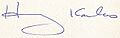 Harry Kalas autograph
