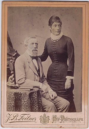 Hermann A. Widemann and his daughter Wilhelmine