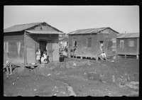 Houses in the slum area known as El Fangitto (The Mud) in San Juan, Puerto Rico
