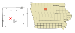 Location of Rutland, Iowa