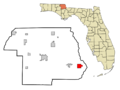 Jackson County Florida Incorporated and Unincorporated areas Sneads Highlighted