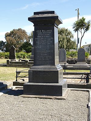 John Ballance Gravestone Whanganui