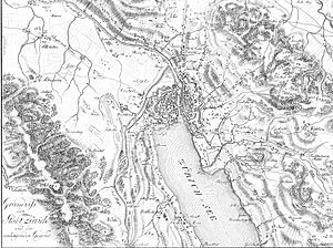 Karte Zurich 1800