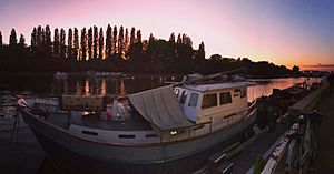 Kingston riverside sunset