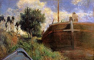 Le Chaland et la barque - Gauguin