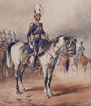 Lieutenant-Colonel Lord George Augustus Frederick Paget 4th (Queen's Own) Light Dragoons, Dublin 1850, by Michael Angelo Hayes (1820-1877)