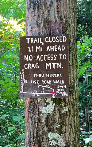 M & M trailhead sign