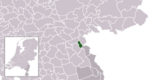 Location of Mook en Middelaar