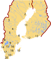 Map of Swedish dialects