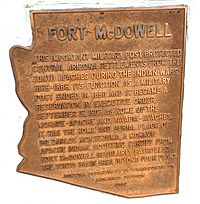 Location where Fort McDowell once stood