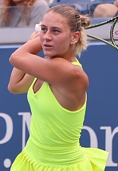 Marta Kostyuk (2023 US Open) 20 (cropped)