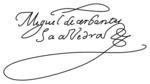 Miguel de Cervantes signature.svg