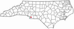 Location of MineralSprings, North Carolina