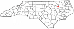 Location of Oak City, North Carolina