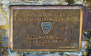 National Historic Civil Engineering Landmark Columbia River Scenic Highway 1984