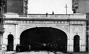 North portal of Stockton Street Tunnel, December 1914