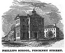 PhillipsSchool PinckneySt Boston HomansSketches1851