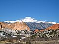 Pikes Peak from the Garden of the Gods