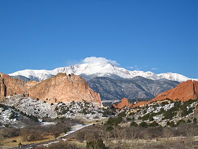 Pikes Peak from the Garden of the Gods