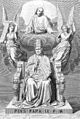 Pius ix with jesus and angels
