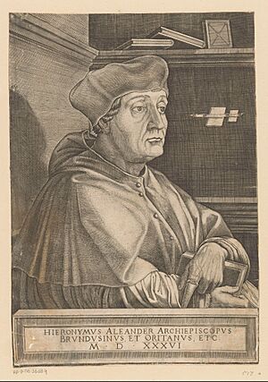 Portret van Girolamo Aleandro, aartsbisschop van Brindisi, RP-P-OB-36.689
