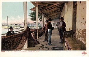 Postcard of the Old Custom House Porch