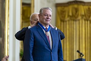 President Joe Biden presents the Medal of Freedom to Al Gore