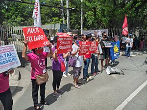 Protest vs Marcos Tax Evader