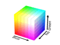 RGB color solid cube