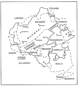 Rajasthani dialects