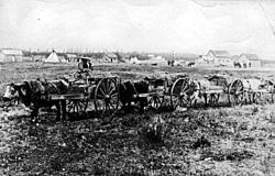 Red Rivers carts at Fort Smith