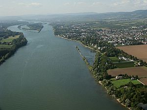 Rhein Mainzer Becken stromab von Mainz bei Eltville und Erbach vor Bingen Foto 2008 Wolfgang Pehlemann Wiesbaden IMG 0263