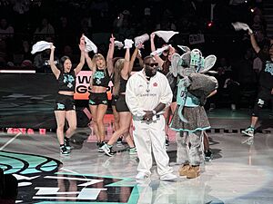 Rick Ross at NYL Halftime