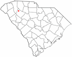 Location of Gray Court, South Carolina