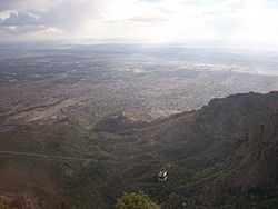Sandia peak view