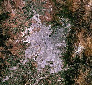Satellite image of Santiago, Chile - October 24, 2014