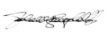 Signature of John W. Campbell, Jr.