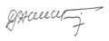 Signature of Michel Djotodia