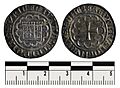 Silver coin of Bohemond VII (1275-1287)