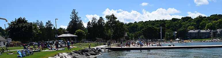 Sister Bay Beach in Sister Bay Wisconsin