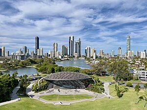 Skylines of Surfers Paradise seen from Home of the Arts, Queensland, 2023, 06