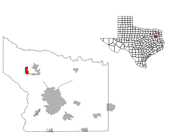 Location of Hideaway, Texas