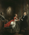 Spranger Barry and Mary Elmy in Hamlet, III-4 c 1758