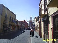 Street in Tlaxcala city in 2008