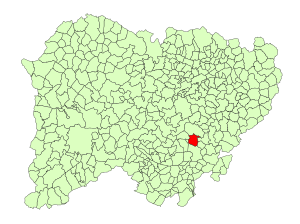 Location in Salamanca