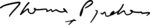 Thomas Pynchon signature.svg