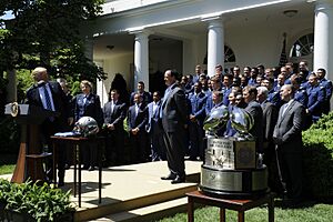 Trump presents CINC Trophy to USAFA 03