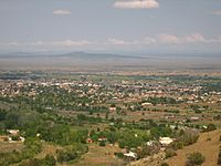 View of Taos, NM from mountain trail Picture 2000
